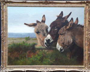 Arthur Batt - Three Donkeys - Richard Taylor Fine Art