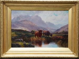 Henry Robinson Hall - Highland Cattle Perthshire - Richard Taylor Fine Art