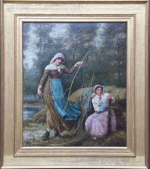 Robert Walker MacBeth - Stripping the Willow - Richard Taylor Fine Art
