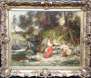 William Stewart MacGeorge Scottish Impressionist - My Ladies Train - Richard Taylor Fine Art