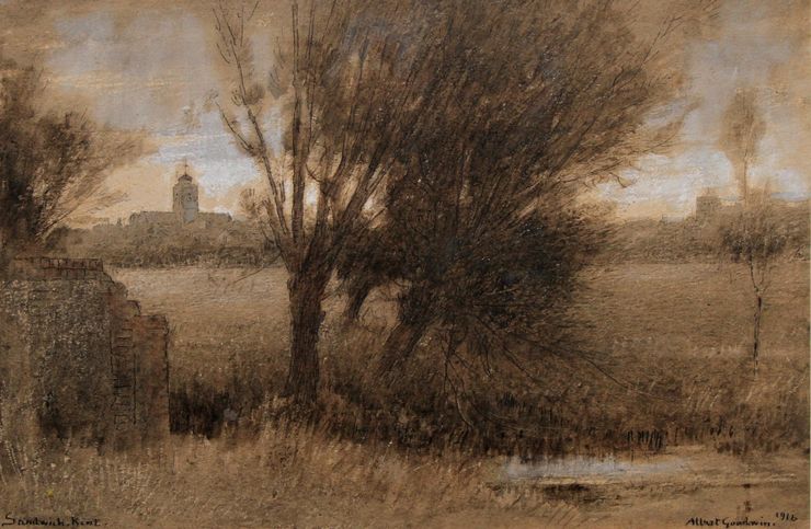 Albert Goodwin - Kent Sandwich - Richard Taylor Fine Art