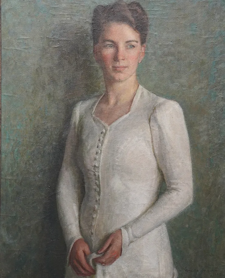 British 1940's Slade School Portrait by Arnold Mason Richard Taylor Fine Art