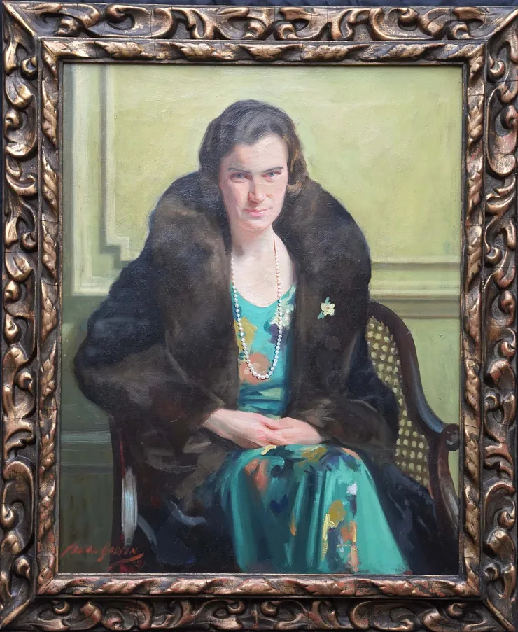 Scottish Art Deco Portrait by David Cowan Dobson at Richard Taylor Fine Art