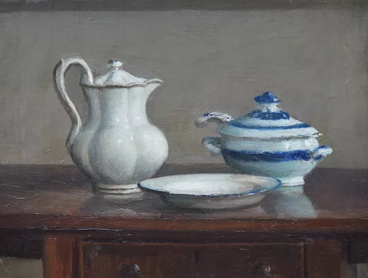 British 1915 Still Life of Coffee Pot by Duncan Grant Richard Taylor Fine Art