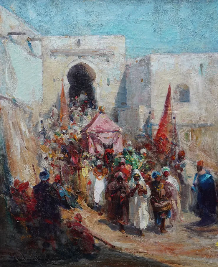 British Orientalist 1916  Figurative art by Edmund Aubrey Hunt at Richard Taylor Fine Art