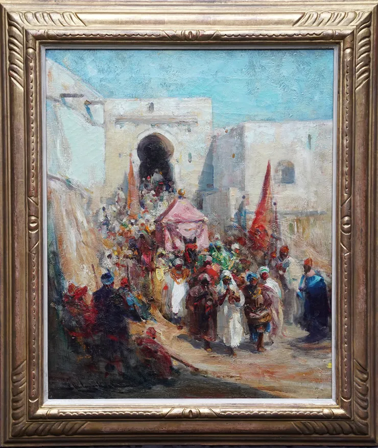 British Orientalist Hajj to Mecca by Edmund Aubrey Hunt at Richard Taylor Fine Art