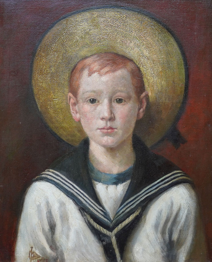 British circa 1900 Portrait of a Sailor Boy at Richard Taylor Fine Art