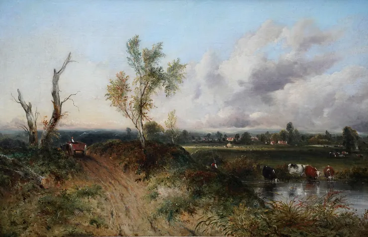 British Victorian Landscape by Frederick Waters Watts Richard Taylor Fine Art