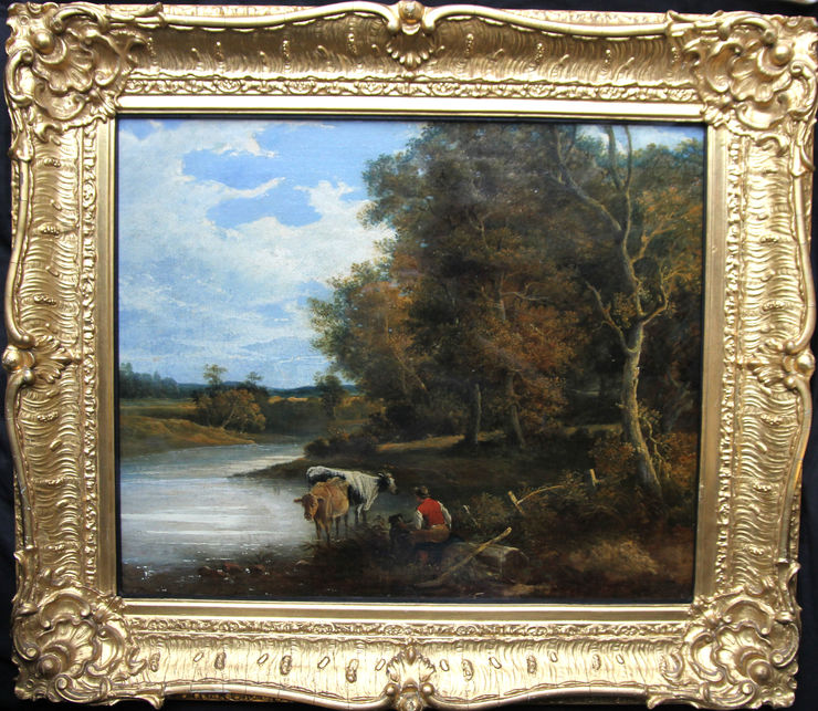 George Vincent 1796-1831- British Landscape - Richard Taylor Fine Art framed