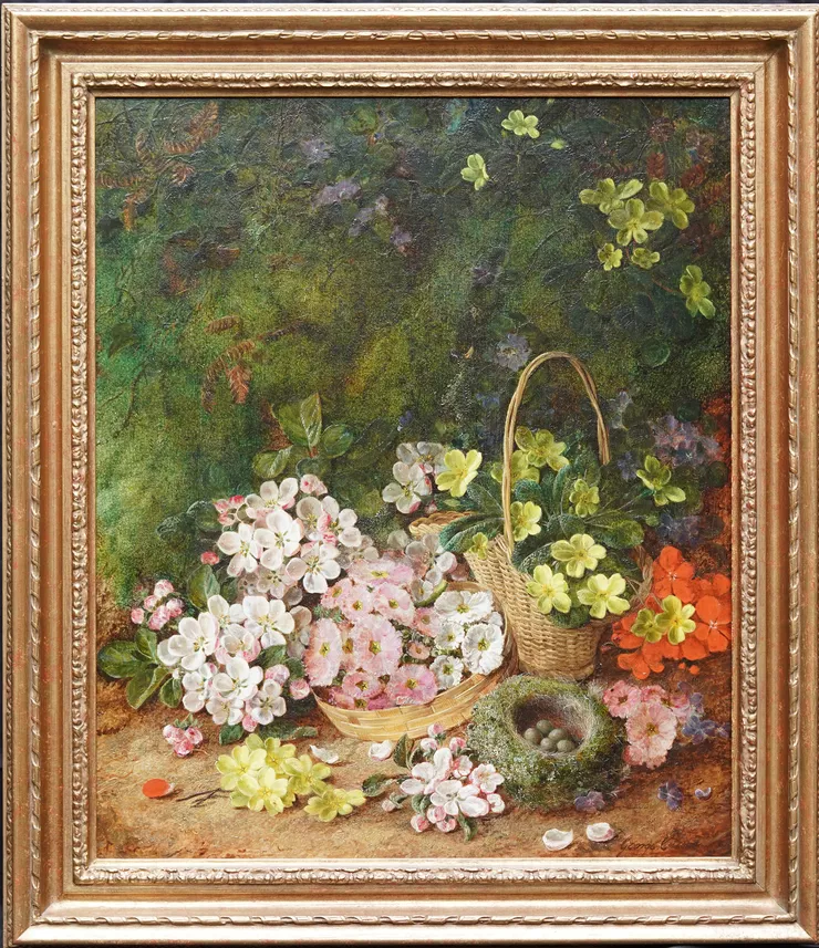 British Floral Still Life by George Clare at Richard Taylor Fine Art