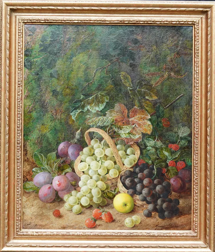 British Still Life of Fruit by George Clare at Richard Taylor Fine Art