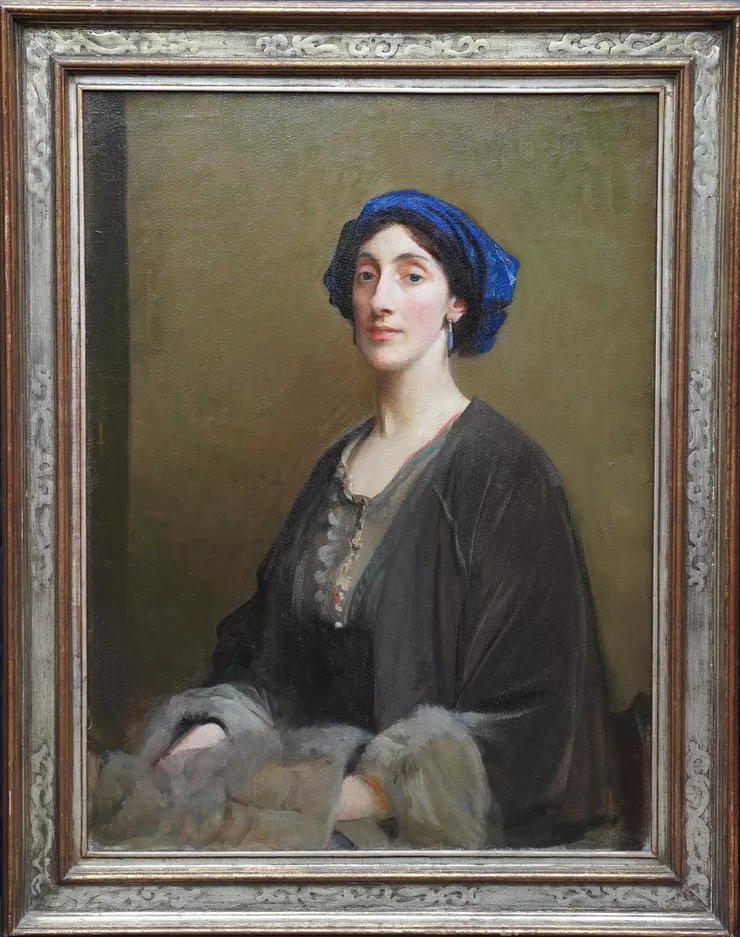 British Portrait of Lillian Gardiner by George Spencer Watson at Richard Taylor Fine Art