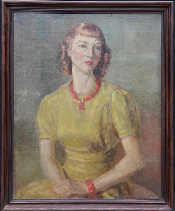 British Post Impressionist Portrait by Hedwig Pillitz at Richard Taylor Fine Art