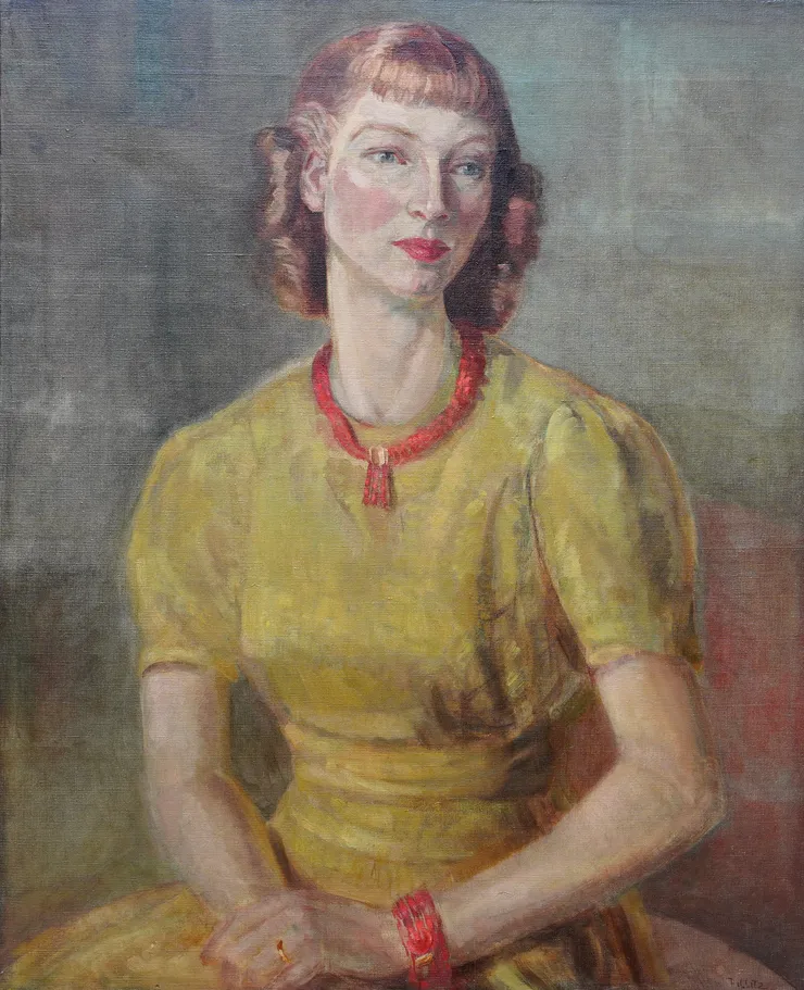 British Thirties Portrait by Hedwig Pillitz Richard Taylor Fine Art