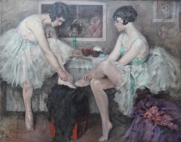 French 1920's Ballet Dancers by Henri Moreau Richard Taylor Fine Art