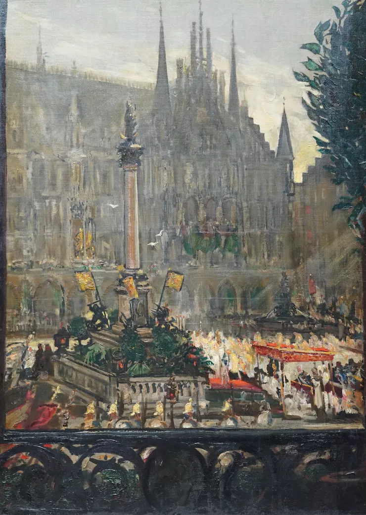 French 1900  Impressionist City Landscape by Jacques Emile Blanche  Richard Taylor Fine Art