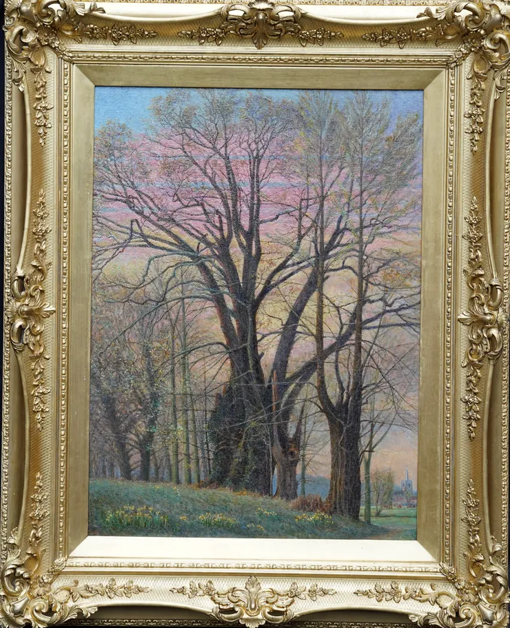 Scottish  Spring Landscape  by James McIntosh Patrick at Richard Taylor Fine Art