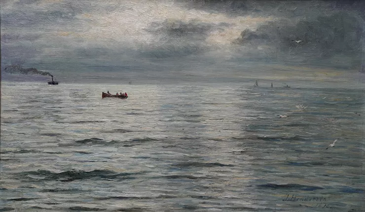 Scottish Victorian Impressionist Seascape by Joseph Henderson Richard Taylor Fine Art