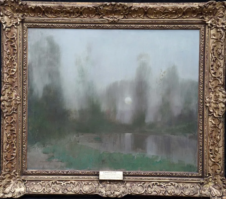 Scottish Impressionist River Landscape by Robert Macauley Stevenson at Richard Taylor Fine Art