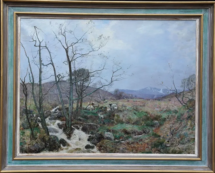 Scottish  Highland Landscape by Robert McGowan Coventry at Richard Taylor Fine Art