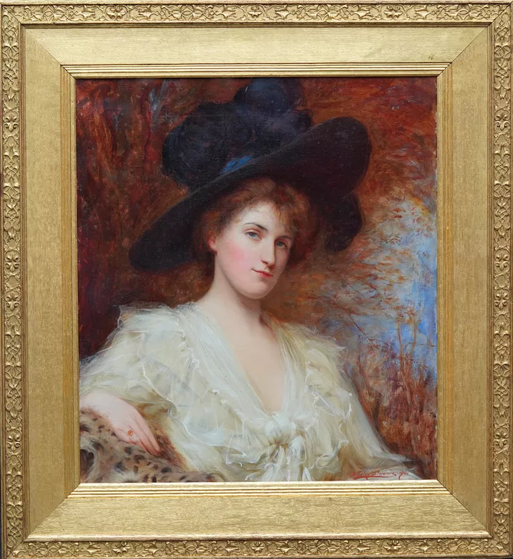 British Victorian Portrait of a Lady by Shirley Slocombe Richard Taylor Fine Art