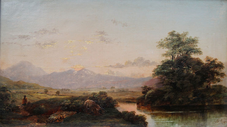 Sir Charles Lawton Wingate - Evening Landscape - Richard Taylor Fine Art