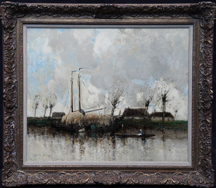 Scottish Dutch Landscape by William Alfred Gibson at Richard Taylor Fine Art