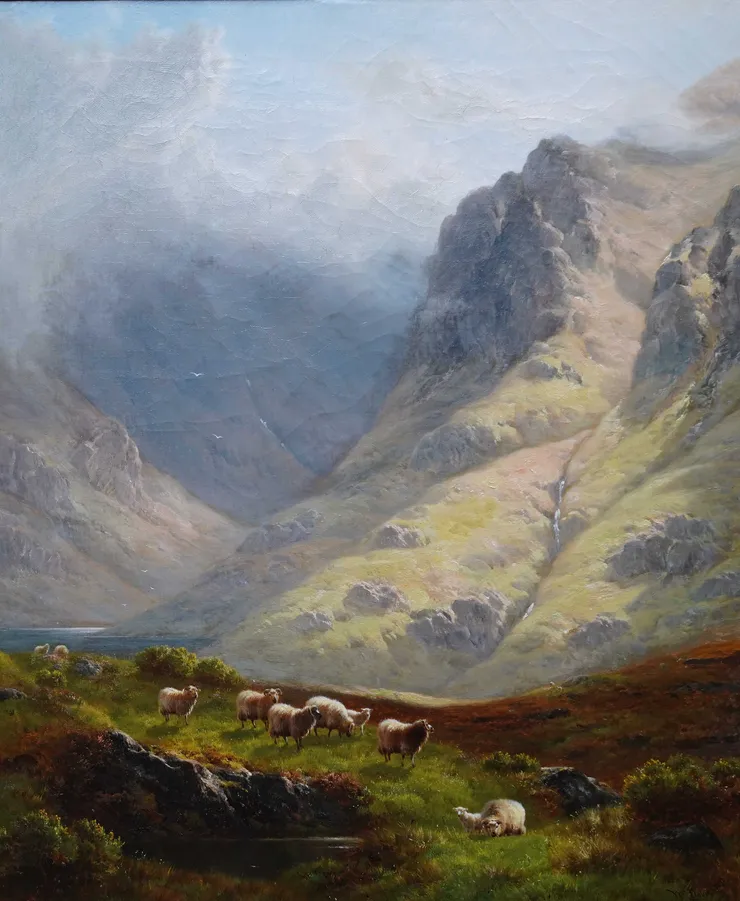 Scottish Victorian Landscape by William M Davies Richard Taylor Fine Art