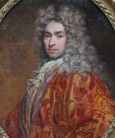 Oval Portrait of a Wigged Gentleman