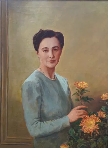 Portrait of a Lady Arranging Flowers