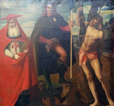 Saint Roch with saint Jerome and Saint Sebastian