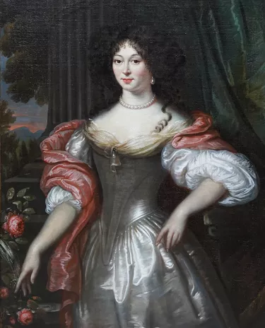 Portrait of a Lady in Silver Dress