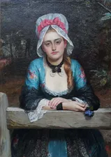 Charles Sillem Lidderdale - Pensive Thought  -  Richard Taylor Fine Art